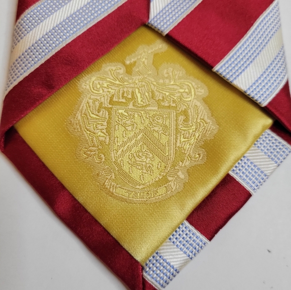 Lot 2 Donald Trump 100% Silk Neckties Red White+Cream Signature Collection Read - Picture 5 of 15